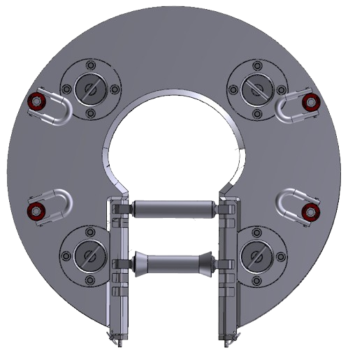 Umbilical C-Plate, top view